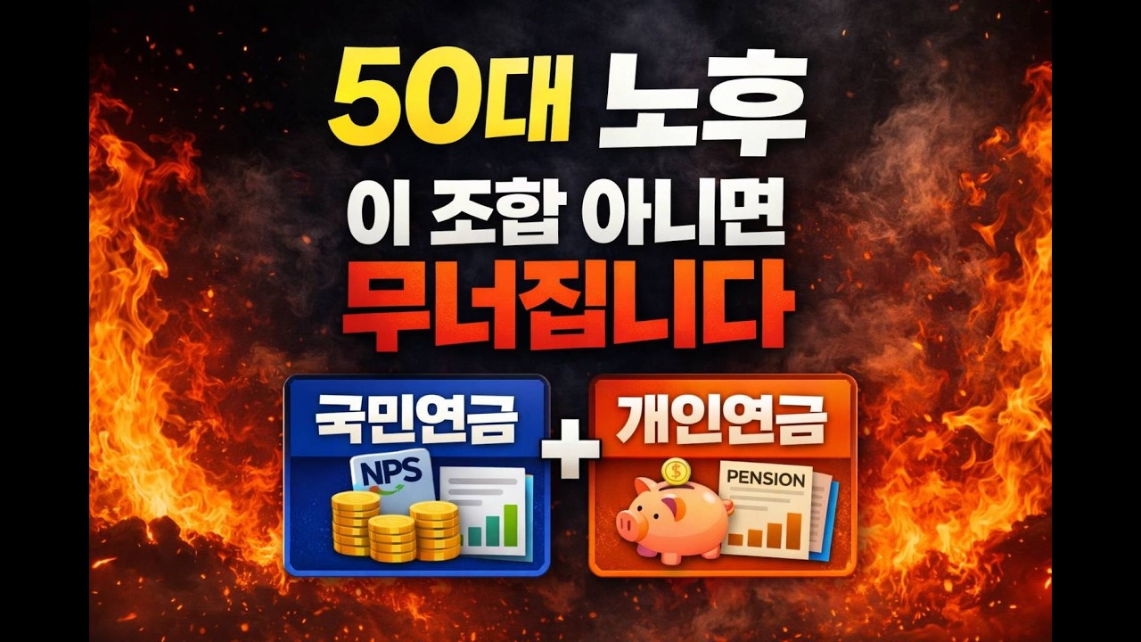 50대 노후준비 국민연금+개인연금