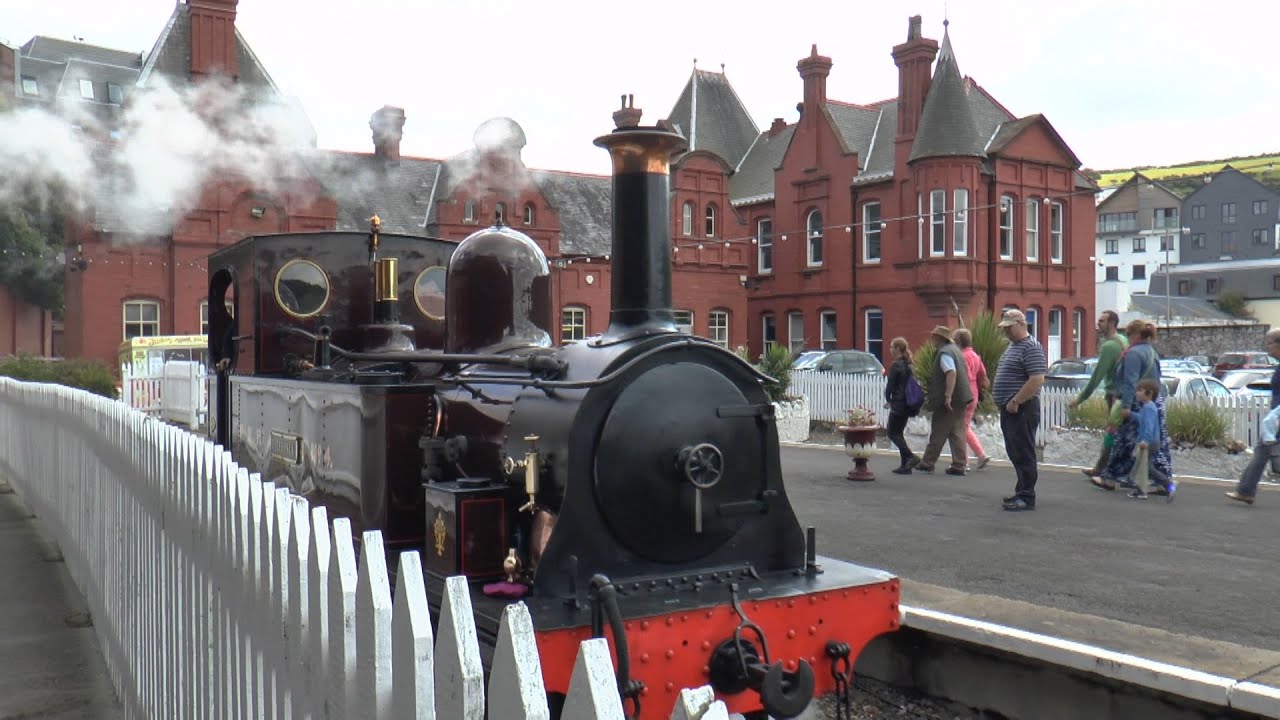 DOUGLAS TO PORT ERIN ISLE OF MANN STEAM RAILWAY AUGUST 2014