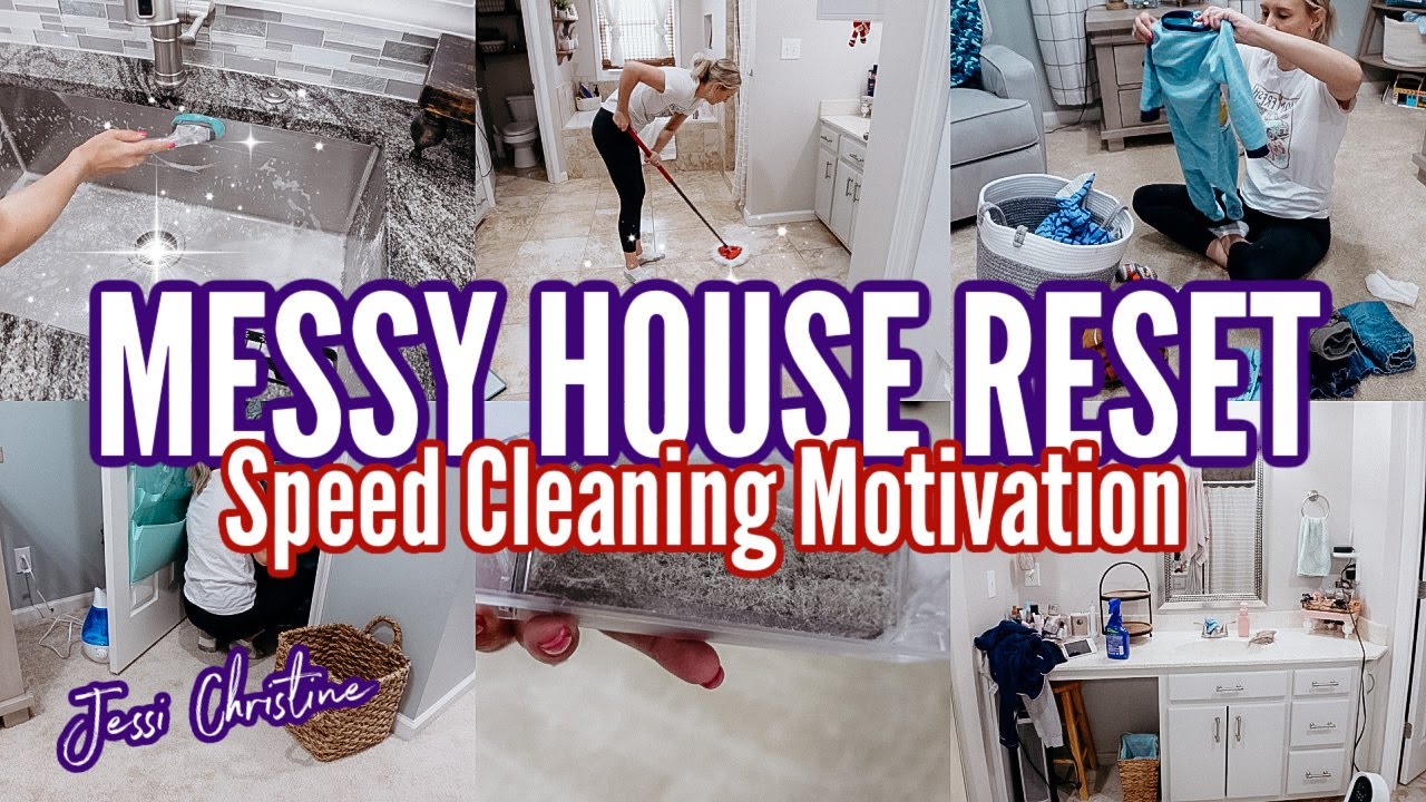 MASSIVE WHOLE HOUSE CLEAN WITH ME | HOME RESET | EXTREME CLEANING MOTIVATION-Jessi Christine