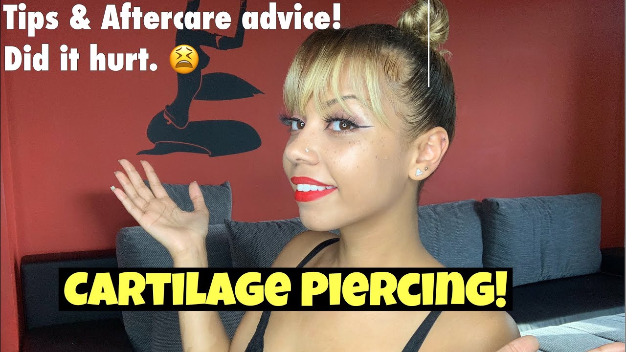 1month+ After getting my CARTILAGE PIERCED .| My advice/Aftercare tips!