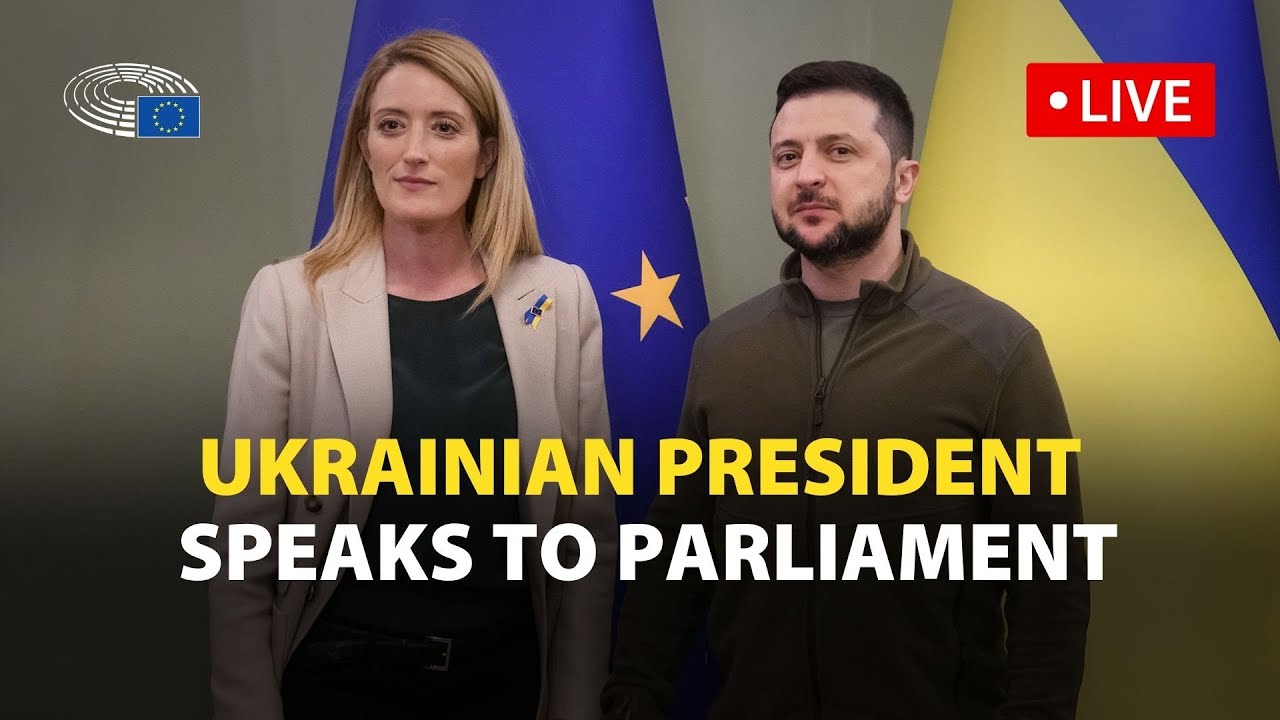 Ukrainian president Zelenskyy addresses Parliament