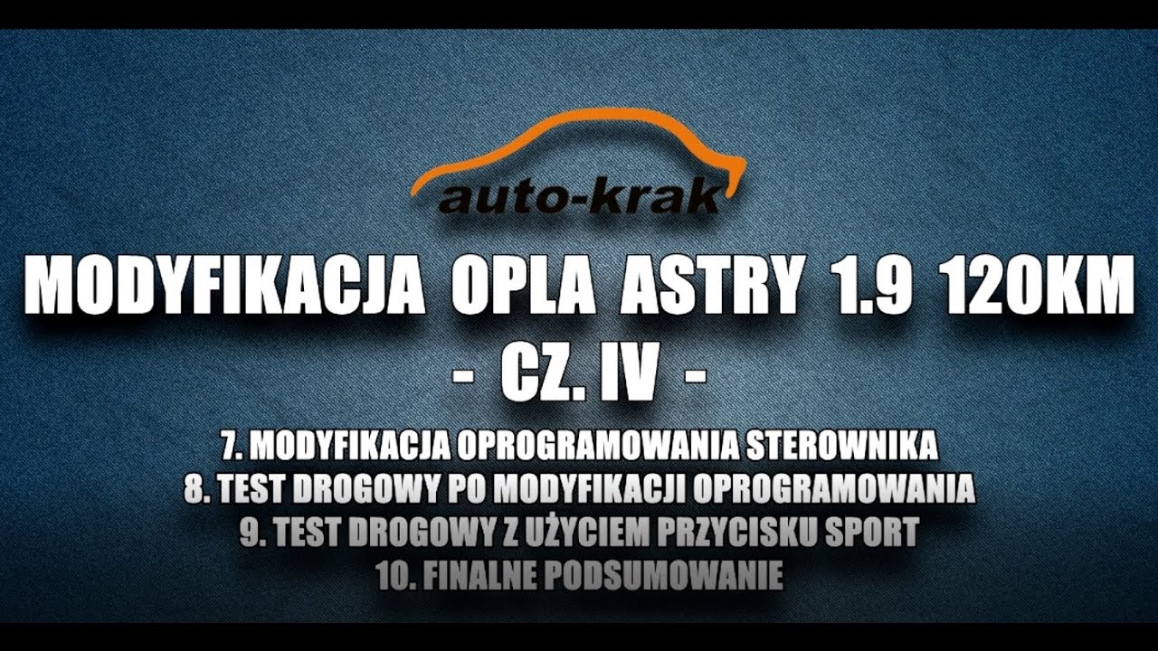 TUNING OPLA Astry 1.9 CDTI 120KM - CZ.IV