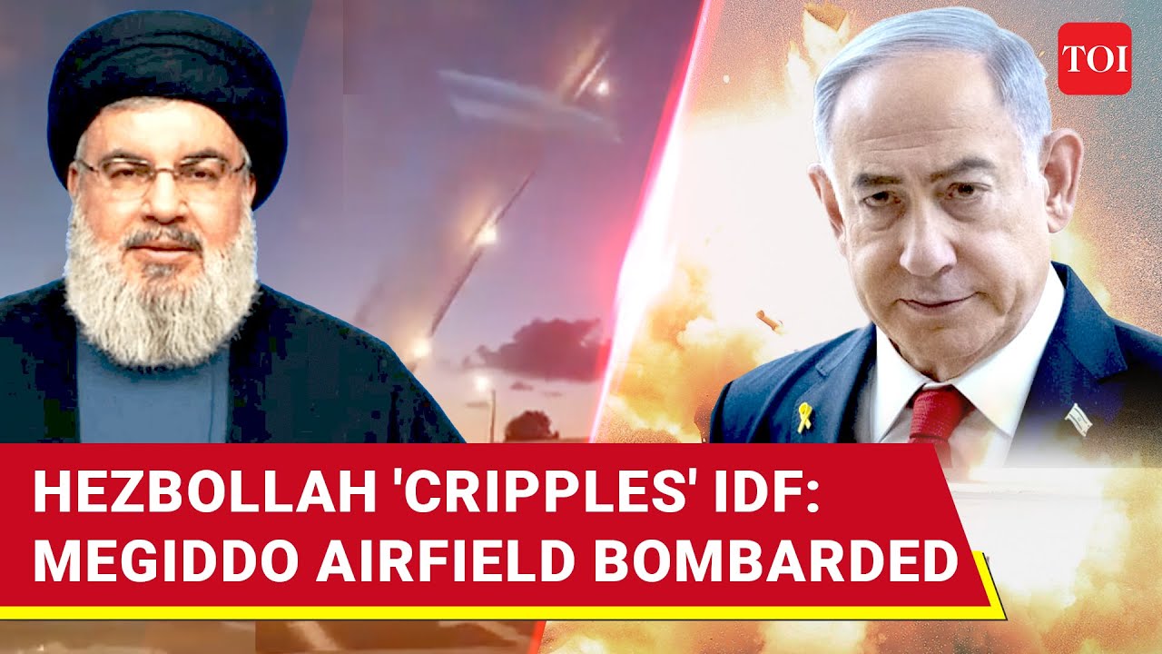 6 Attacks In 60 Mins: Hezbollah's Fadi Missiles Burn 2 IDF Bases In Haifa, Israel's Weapons Factory