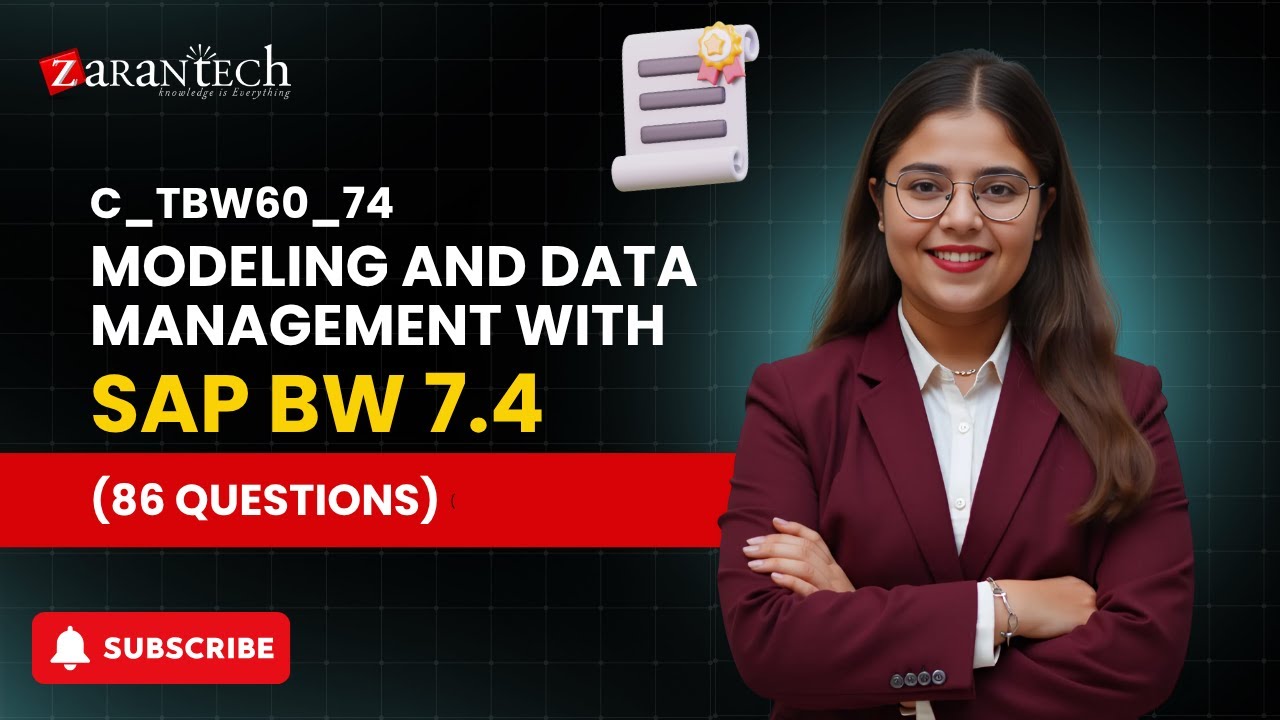 C_TBW60_74 - Modeling and Data Management with SAP BW 7.4 (86 Questions) | ZaranTech DotCom