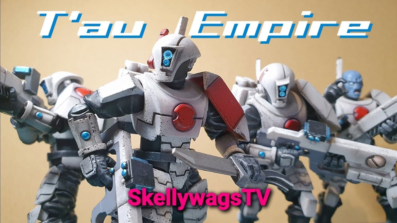Joytoy T'au Empire Fire Warrior team Warhammer 40k 1/18 review