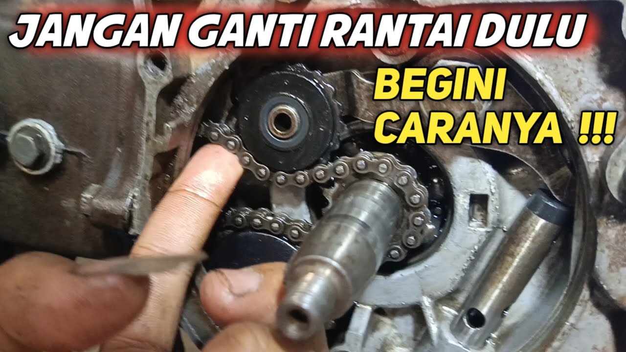 Cara mengatasi rantai kamprat yang kendor jadi kenceng kembali tanpa mengeluarkan uang
