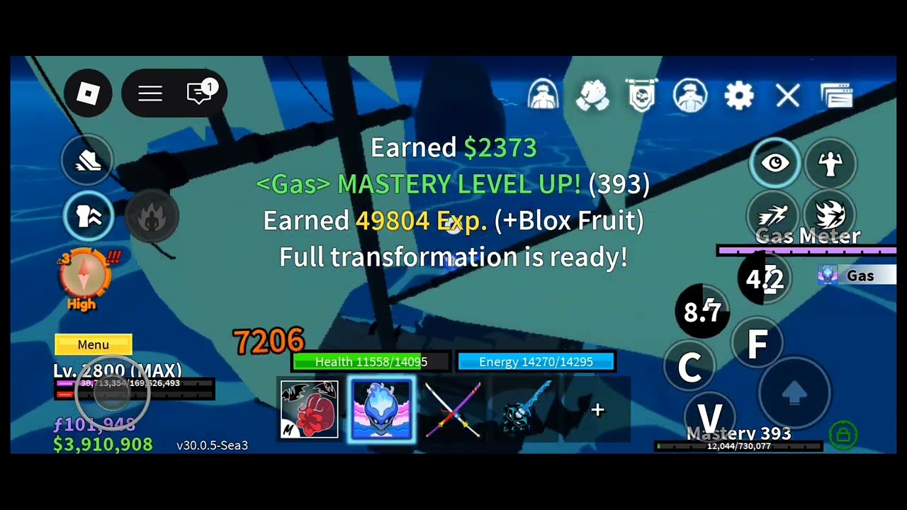 Aku kembali sea event lagi di blox fruit 