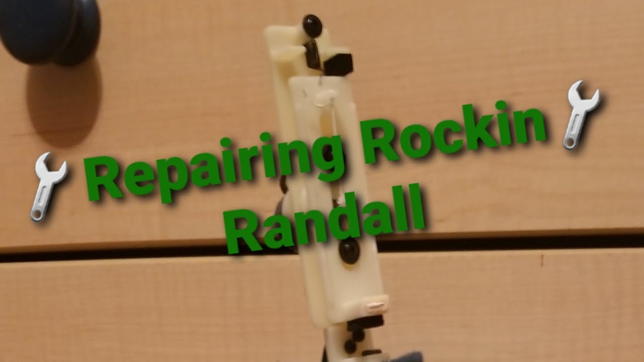 Repairing my flea market find Gemmy Rockin Randall + a before and after