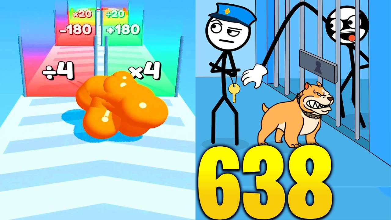 Tall man run VS Thief Puzzle - All Levels SpeedRun Gameplay