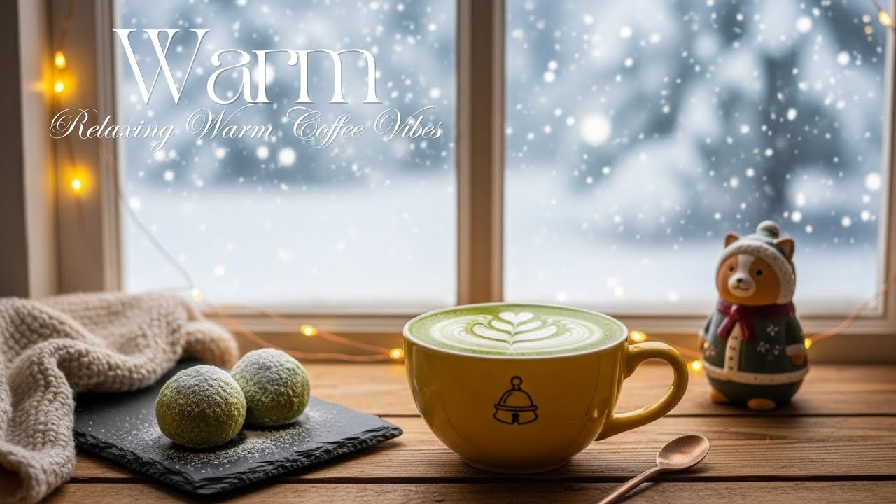 Winter Cafe Ambience with Cozy Bossa Nova Jazz ☕ Relaxing Warm Coffee Vibes