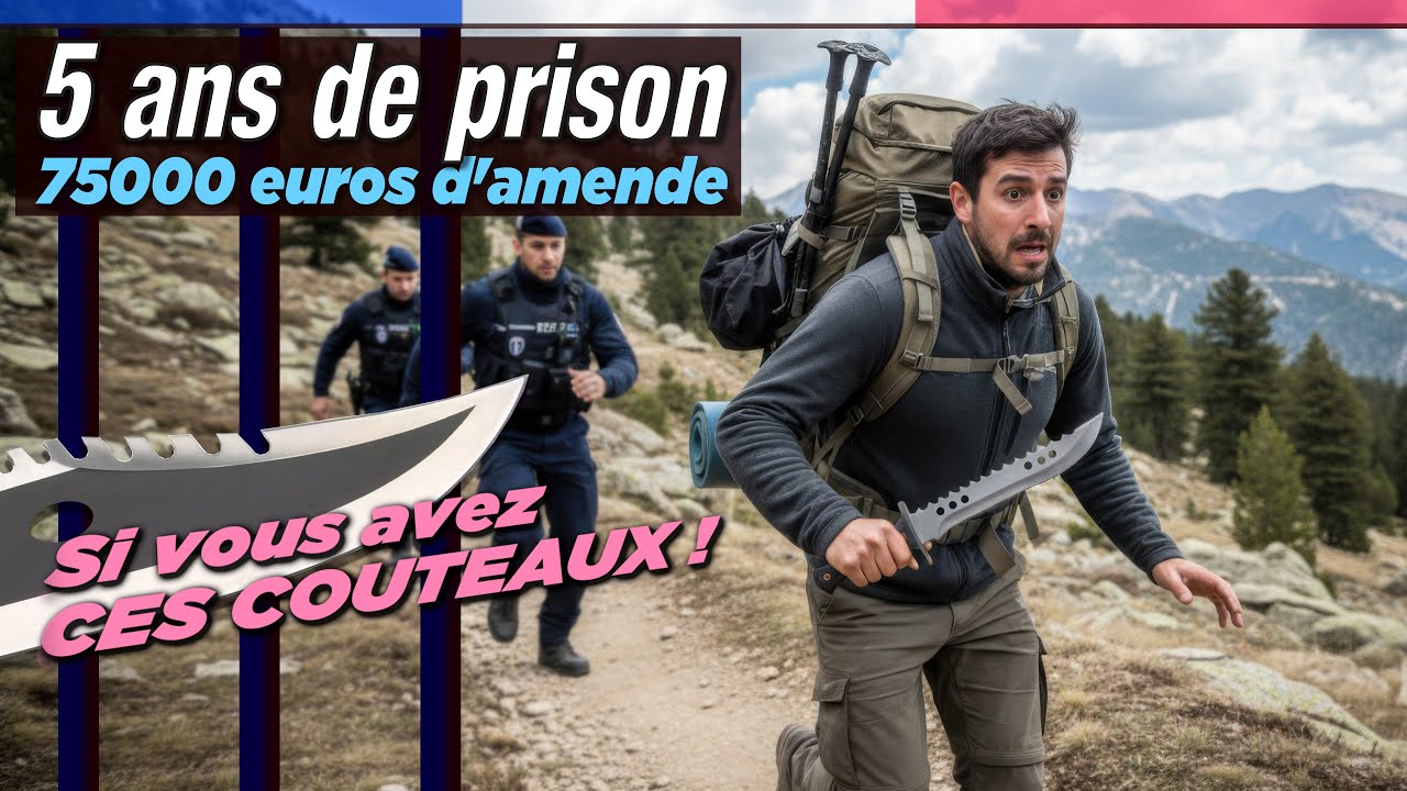 Nouvelle loi :  Avoir un couteau peut vous mener en PRISON !