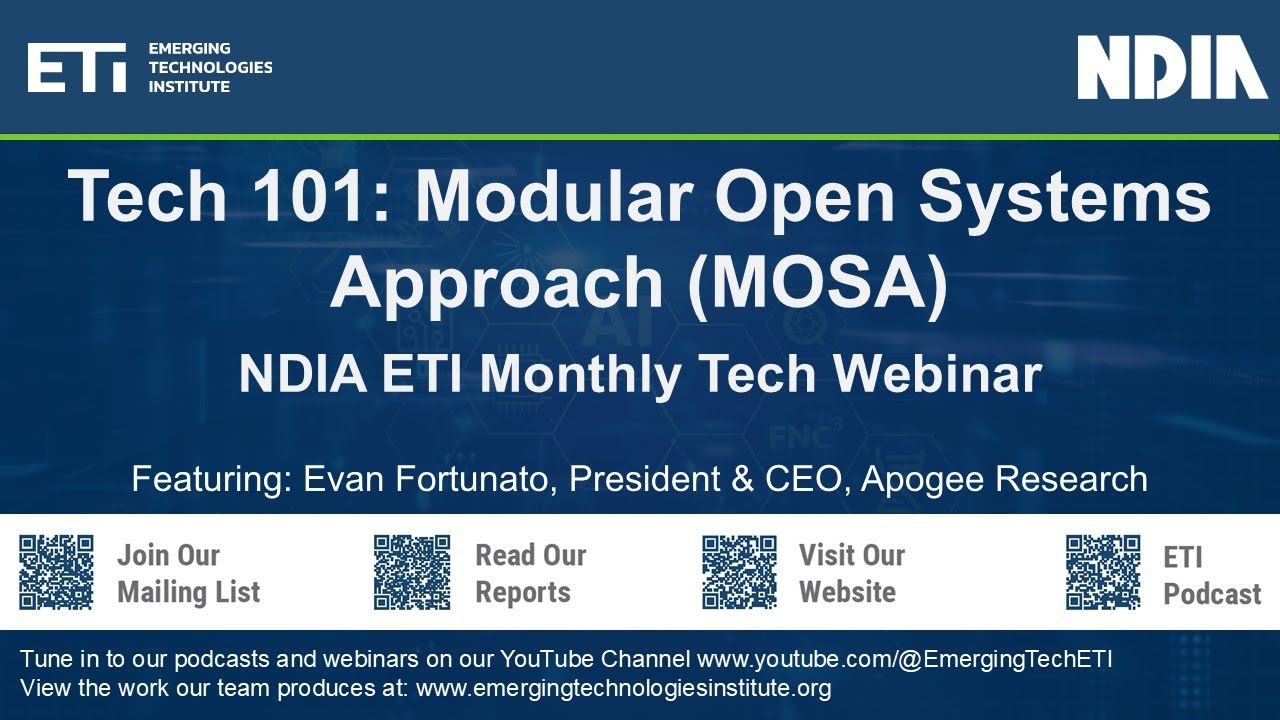 Tech 101: Modular Open Systems Approach