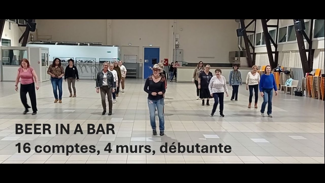 BEER IN A BAR, line dance country, enseignée chez les HOLY STONE COUNTRY, (80), Véronique DAILLY