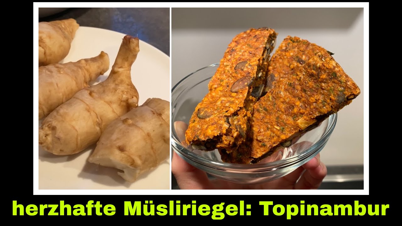 Topinambur Gemüseriegel Müsliriegel Rezept | herzhafte Käse-Gemüseriegel: Selbstversorgung