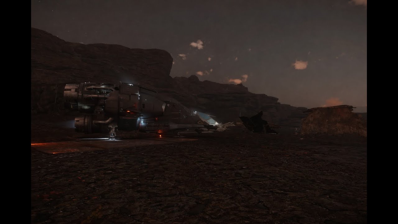 Star Citizen | Drake Herald Night Landing Ambience (No HUD, No Music)
