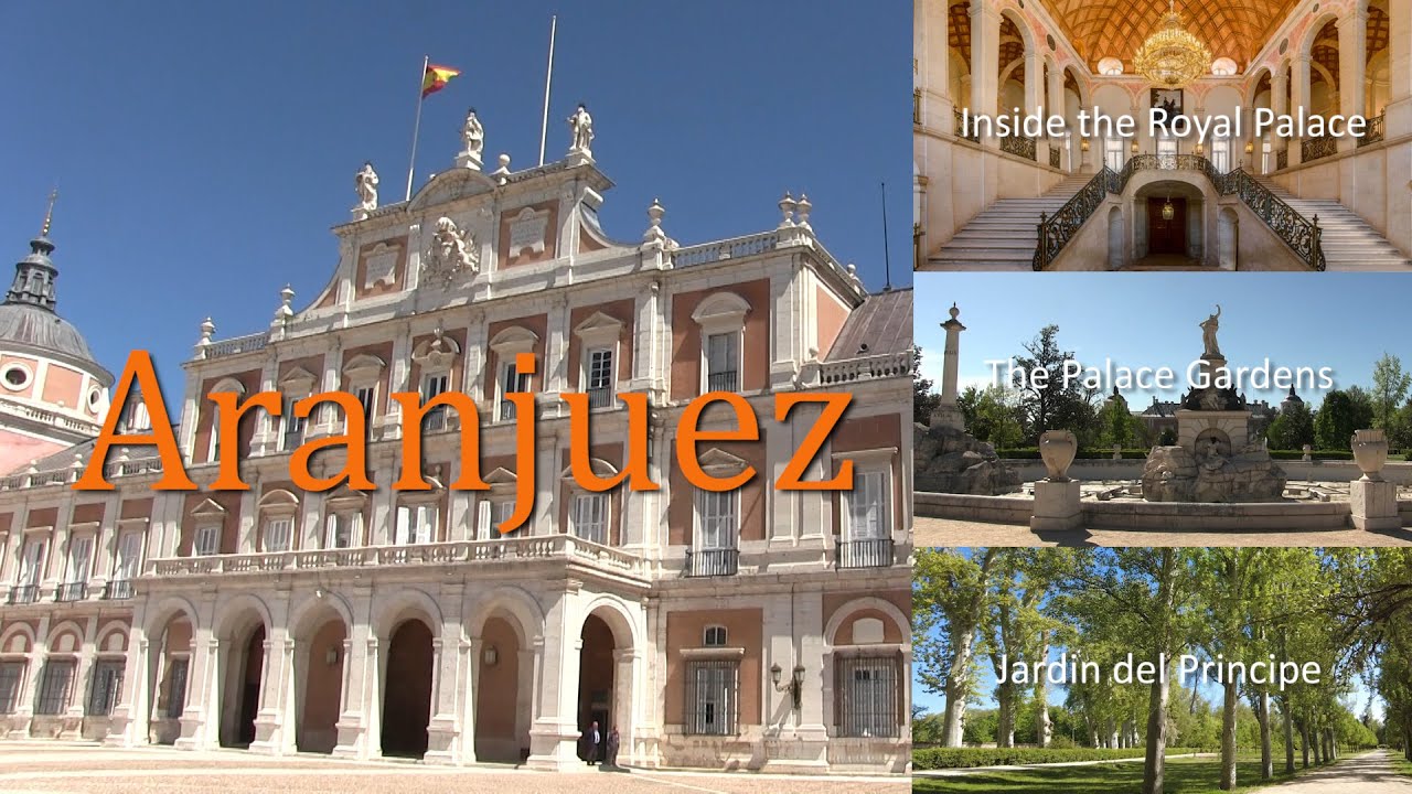 Aranjuez, The Royal Palace, Gardens and El Jardín del Príncipe. Music - Concierto de Aranjuez.