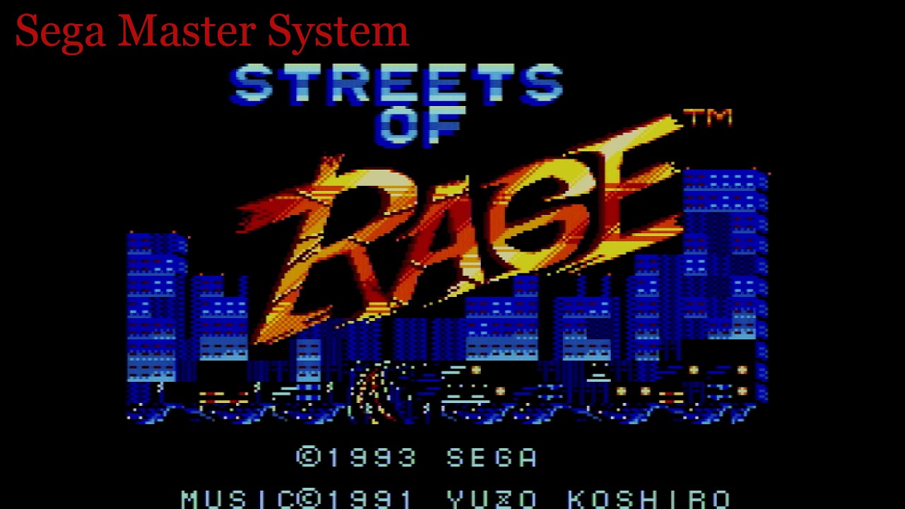 Streets of Rage - Round 1 - Sega Master System #sega #segamastersystem #streetsofrage #yuzokoshiro