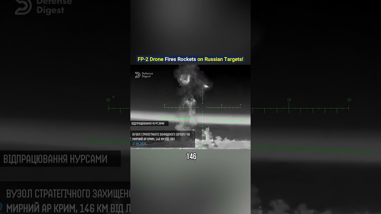 Украинский дрон FP-2 наносит ракетные удары по российским целям!