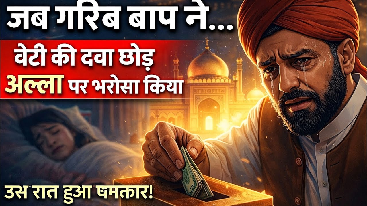 जब गरीब बाप ने बेटी की दवा को छोड़कर अल्लाहपर भरोसा किया in Hindi story islamic story# trending# vid