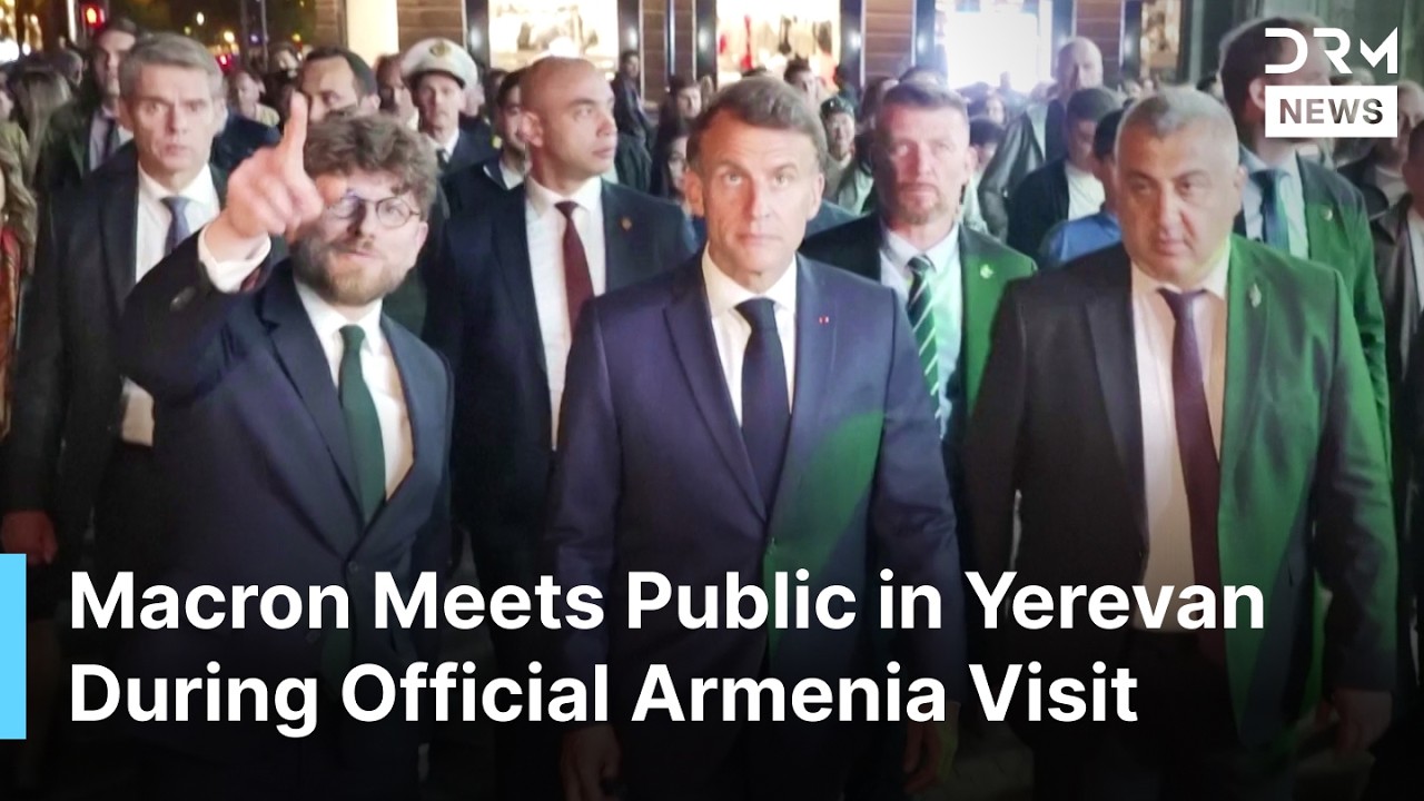 Macron Engages with Public in Yerevan, Armenia, Ahead of High-Level European Summit | AC1N