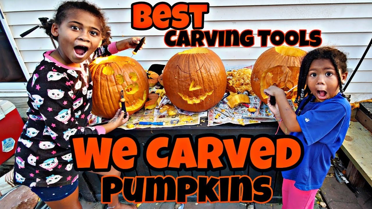 Best pumpkin carving kit for kids | Crafty Tae and Van