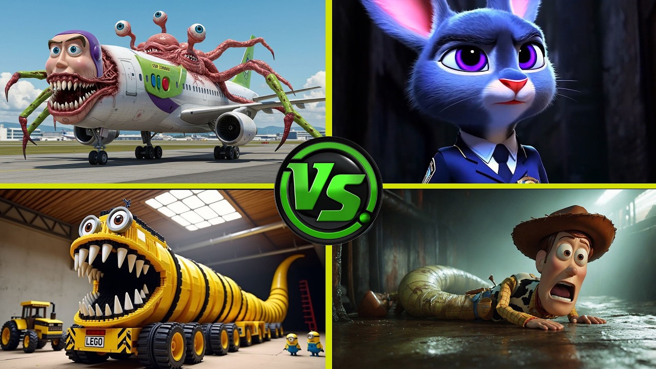 Lightyear Exe vs Zootopiya Exe vs Minion Exe vs Woody Exe