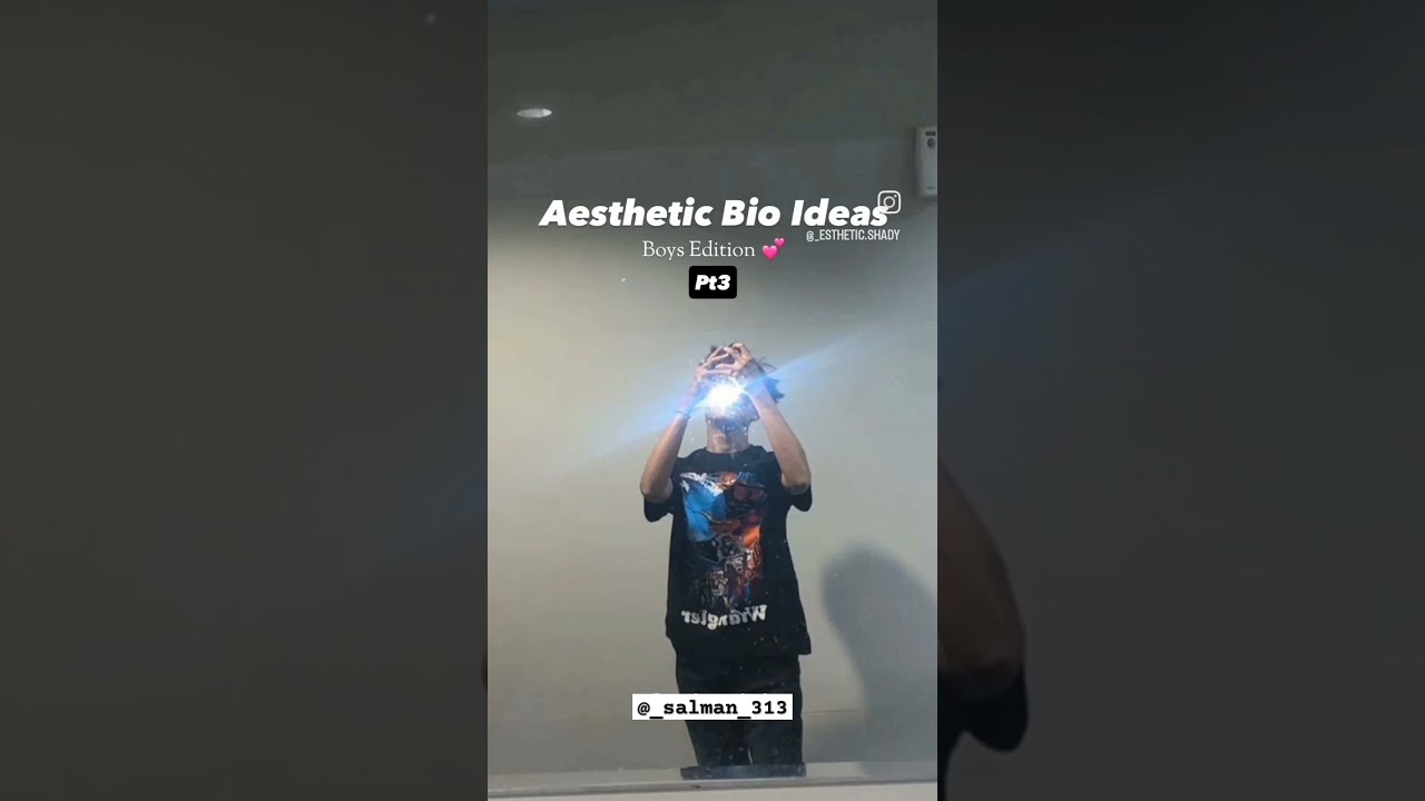Aesthetic bio Ideas #instagram #snapchat #twitter #tiktok #viral #shorts