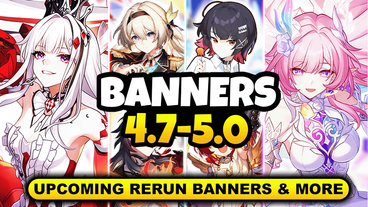 NEW UPDATE! CHARACTER BANNER ROADMAP FOR 4.7-5.0 | ALONG WITH RERUN BANNERS - Honkai: Star Rail