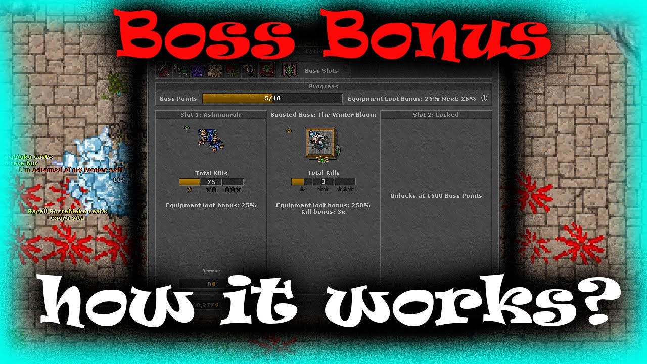 Czym jest Bostiariusz i jak działa Boss Bonus? - Tibia 2023