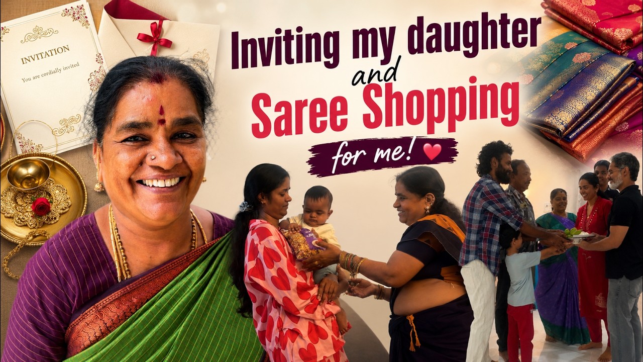 Inviting My Daughter 💌 & Saree Shopping for Myself! 🥰 | Rakesh kalyana Series Ep-06