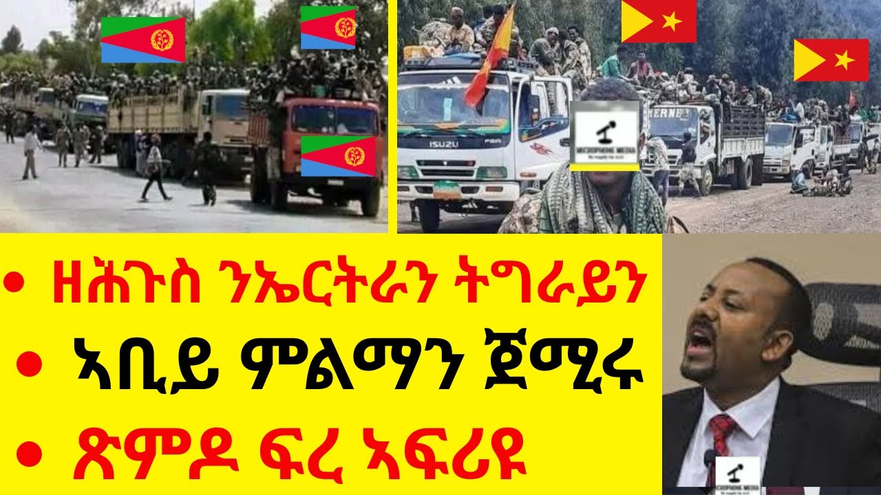 ዘሕጉስ ዜና ንኤርትራን ትግራይን   //   ኣቢይ ምልማን ጀሚሩ  //  ጽምዶ ፍረ ኣፍሪዩ