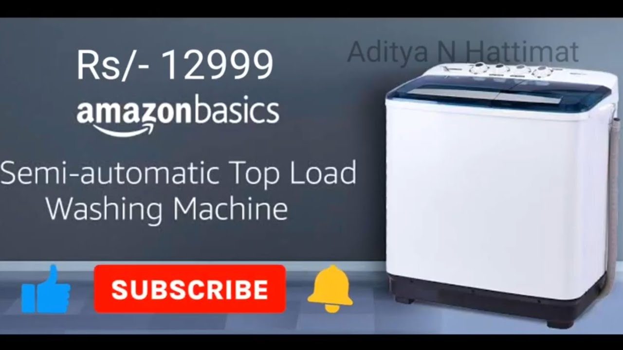 Amazon basic 10.2 kg Washing Machine  #mediamaster #mediamasters #kannada # Aditya N Hattimat
