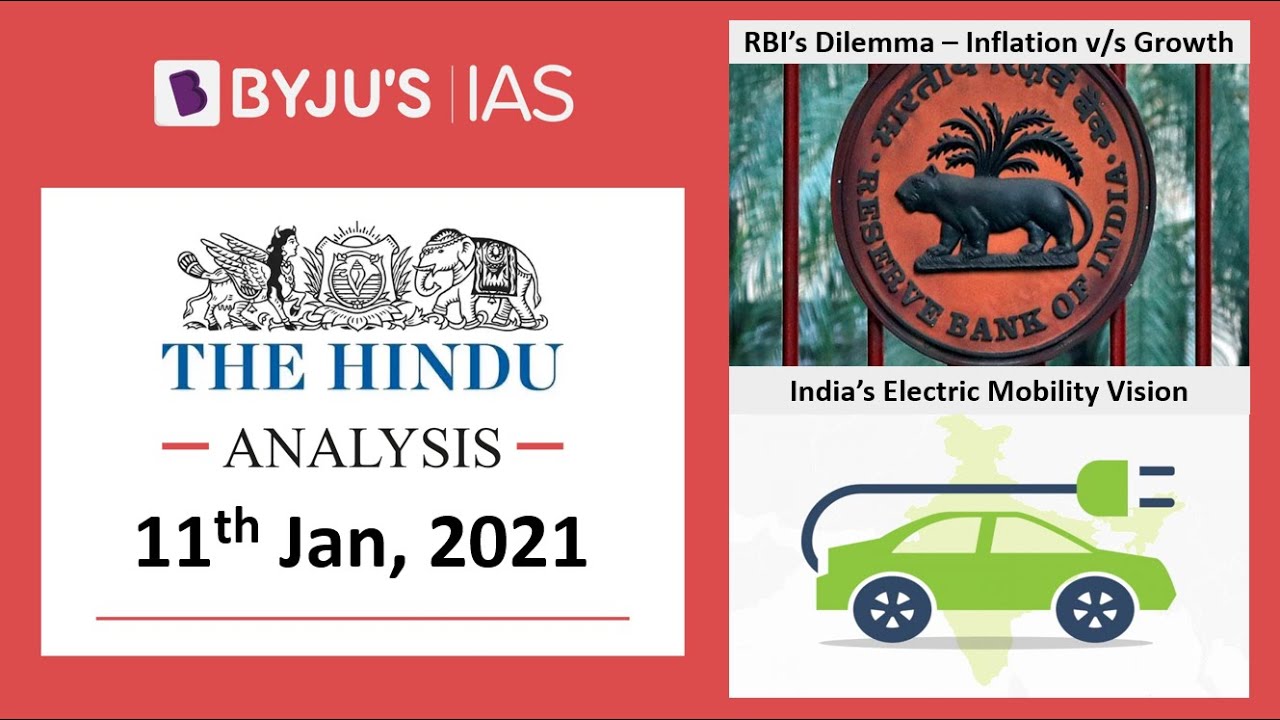 'The Hindu' Analysis for 11th January, 2021. (Current Affairs for UPSC/IAS)