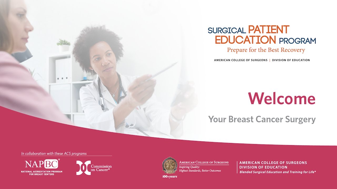 Your Breast Cancer Surgery Program: Welcome