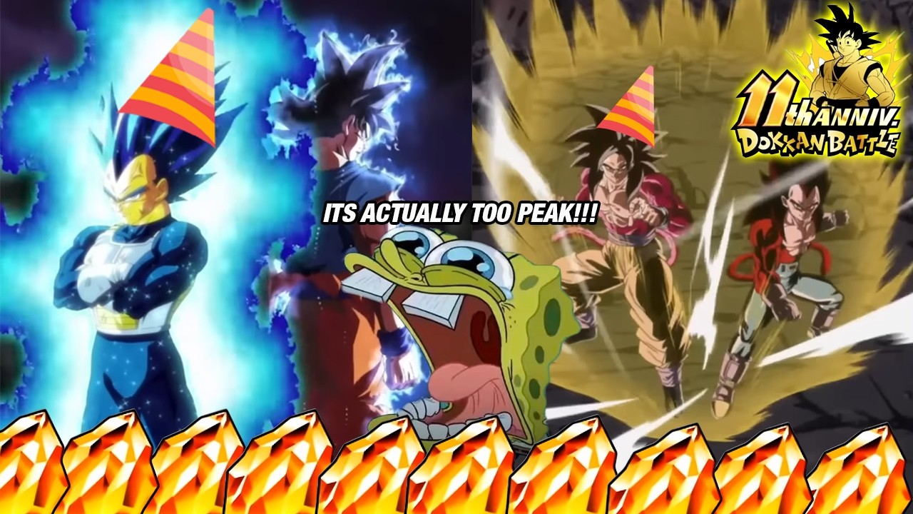 DOKKAN BLESSED ME WITH THE GREATEST BIRTHDAY GIFT -- Dokkan Battle 11th Anniversary Part 2 Summons