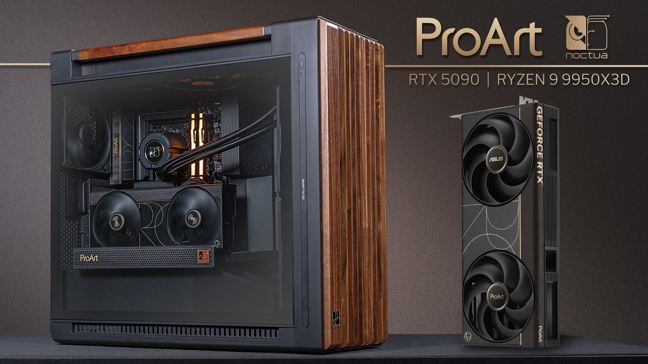 Идеальный игровой ПК для создателей контента | RTX 5090 ProArt + Ryzen 9 9950X3D + ASUS OLED PA32...
