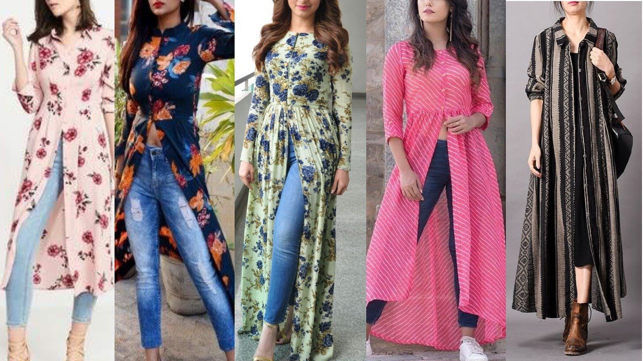 𝐋𝐚𝐭𝐞𝐬𝐭 𝗝𝗲𝗮𝗻𝘀 𝗞𝘂𝗿𝘁𝗶 𝗗𝗲𝘀𝗶𝗴𝗻 || A line Kurtis Pattern || Kurta Style For Girls