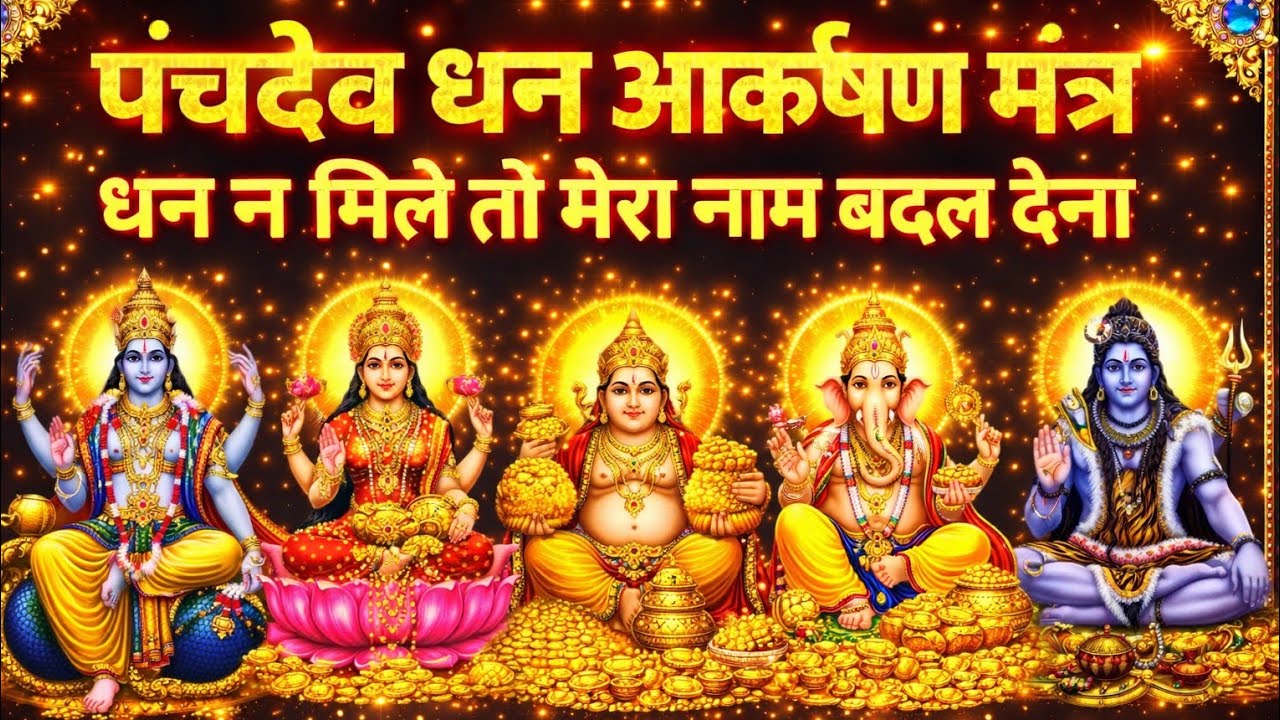 🔱 पंचदेव साधना मंत्र एकबार सुन लो 💰 हर दिन पैसा आता रहेगा करोड़ों में खेलोगे 🔥