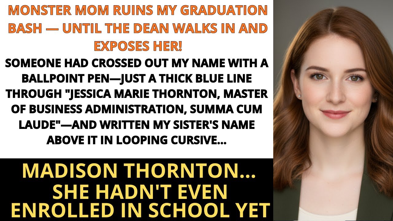 Monster Mom Ruins My Graduation Bash — Until the Dean Walks In and Exposes Her!