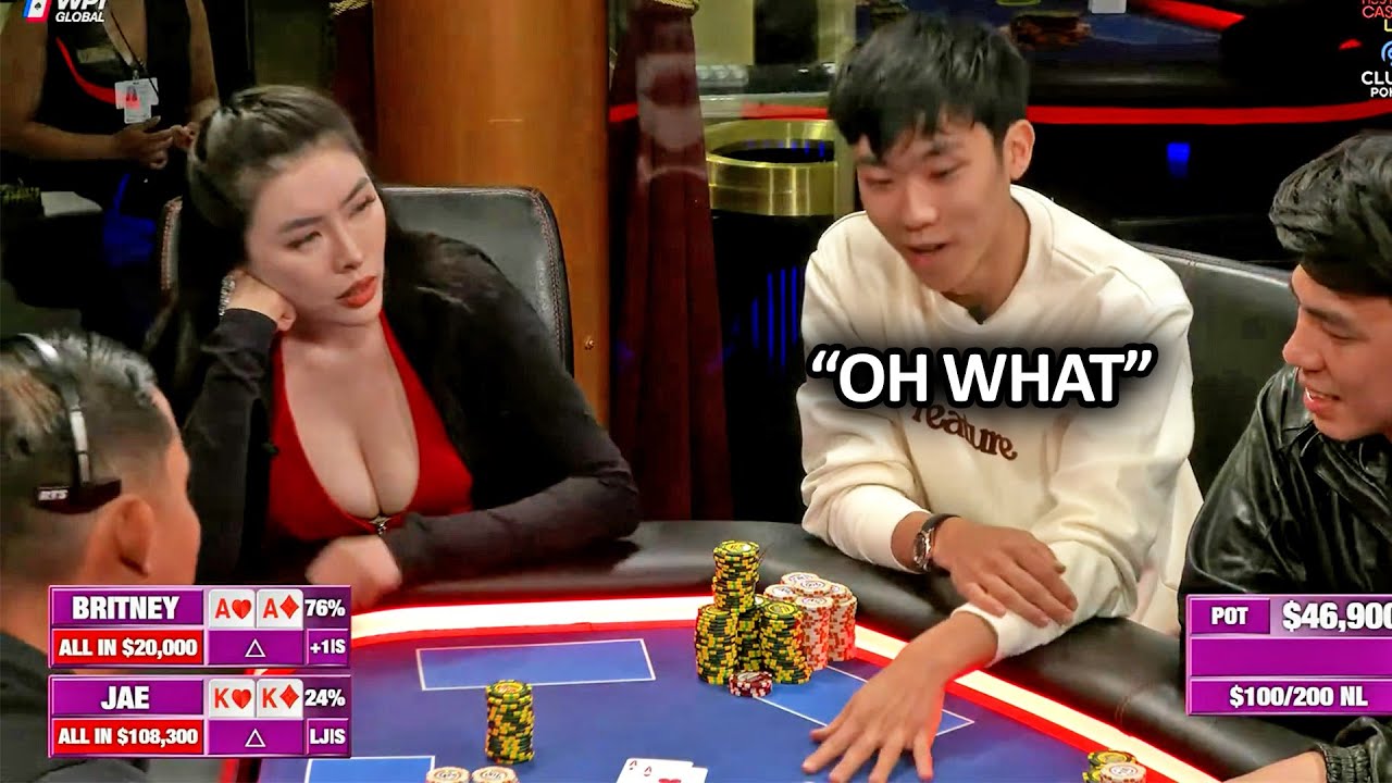 He's In Shock After Seeing What Britney Had @Hustler Casino Live