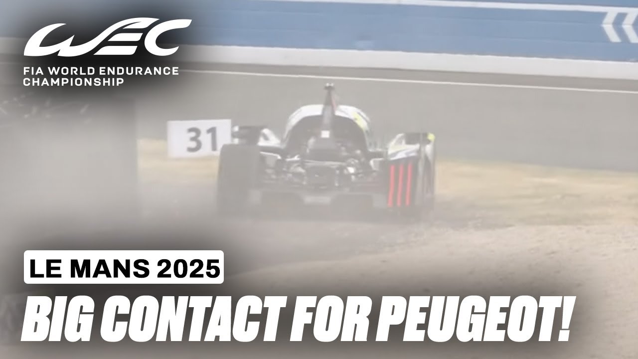 Huge Contact for Paul di Resta | 24 Hours of Le Mans 2025 | FIA WEC