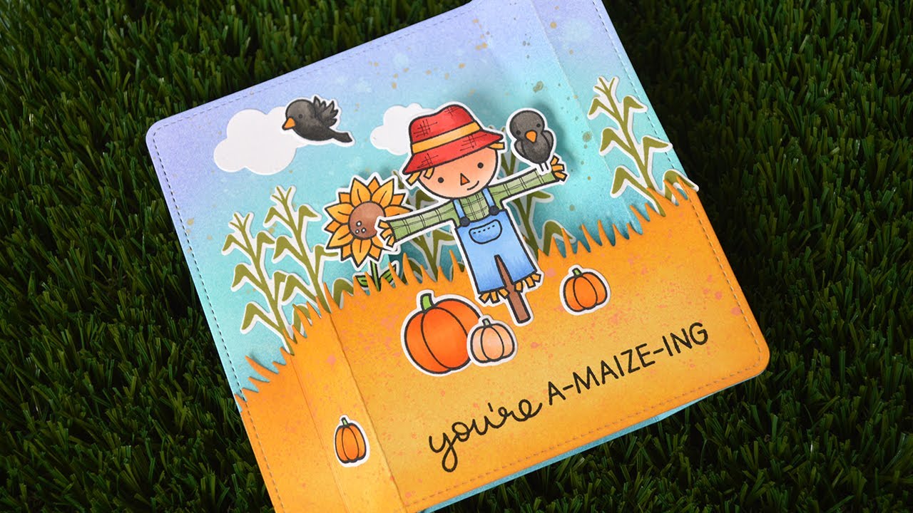 Autumn Peekaboo Pop-Up card with Chari
