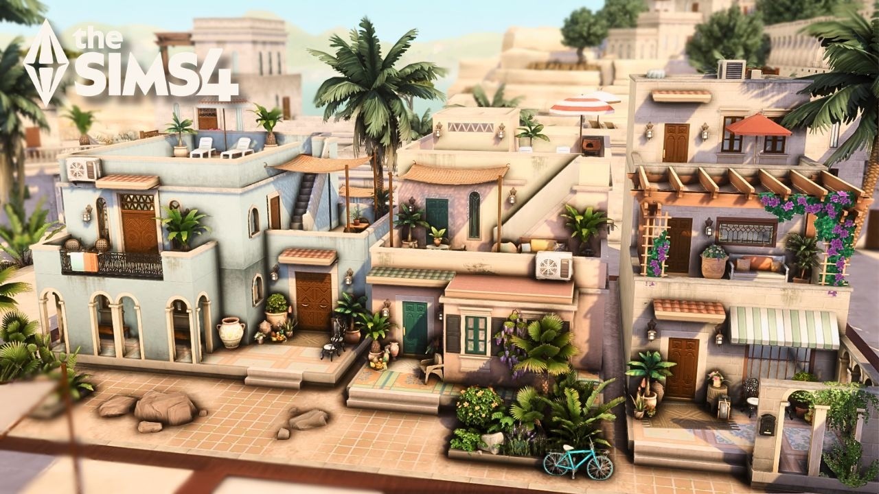 Таунхаусы в Ондарионе | The Sims 4 - Быстрая постройка (без пользовательского контента)