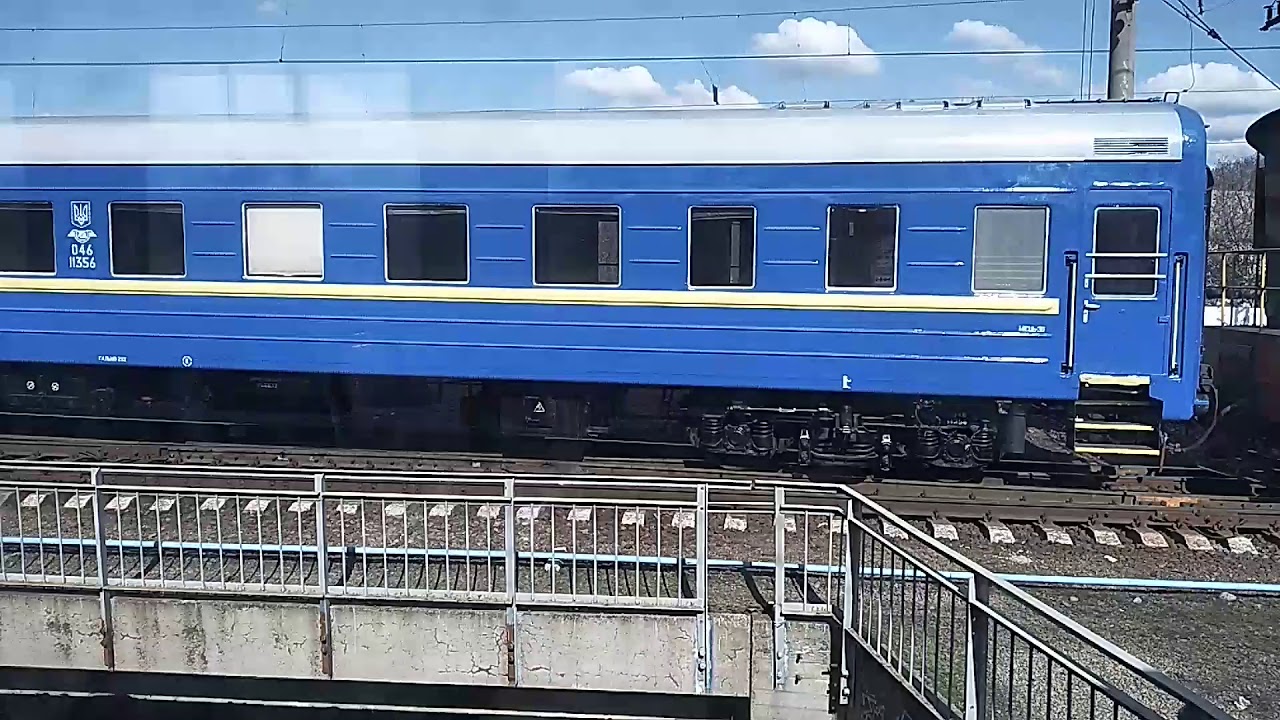 Прибытие на Днепр-Главный из окна электропоезда Лозовая - Днепр