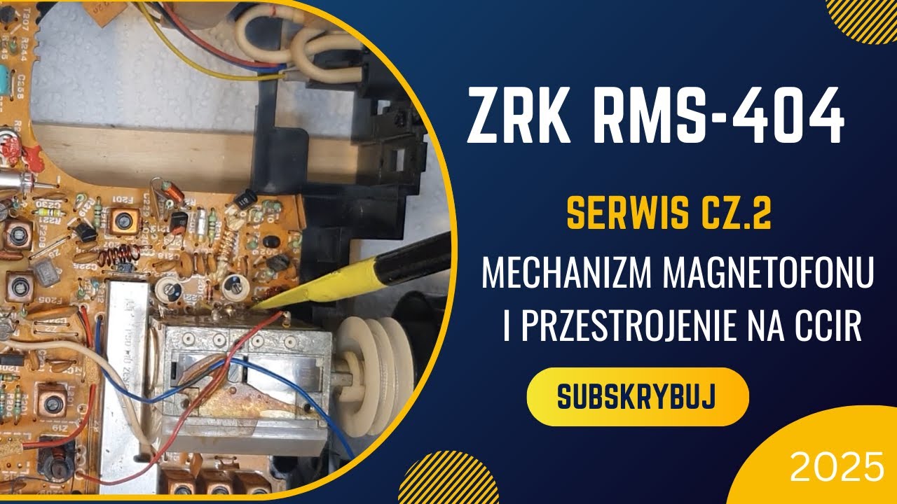 162. RMS 404 naprawa Cz.2. Testowanie mechanizmu i przestrojenie na nowe pasmo CCIR