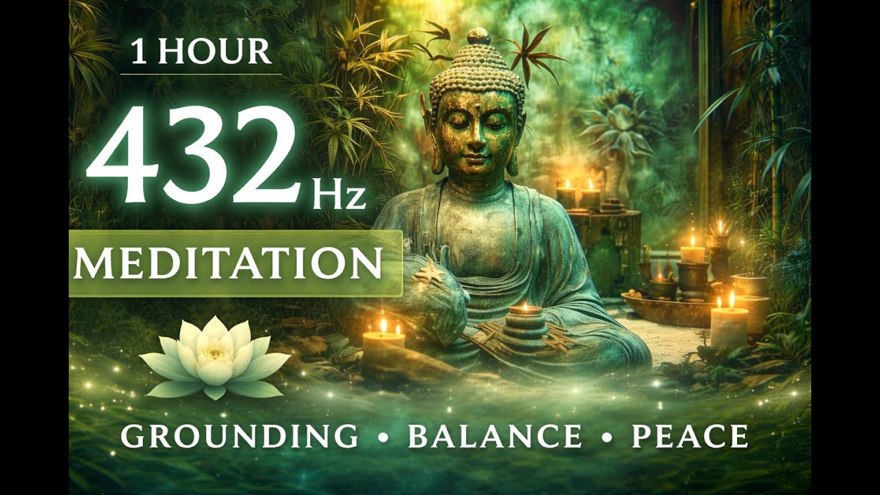 1 Hour 432 Hz Meditation 🌿 Grounding, Balance & Inner Peace | No Ads
