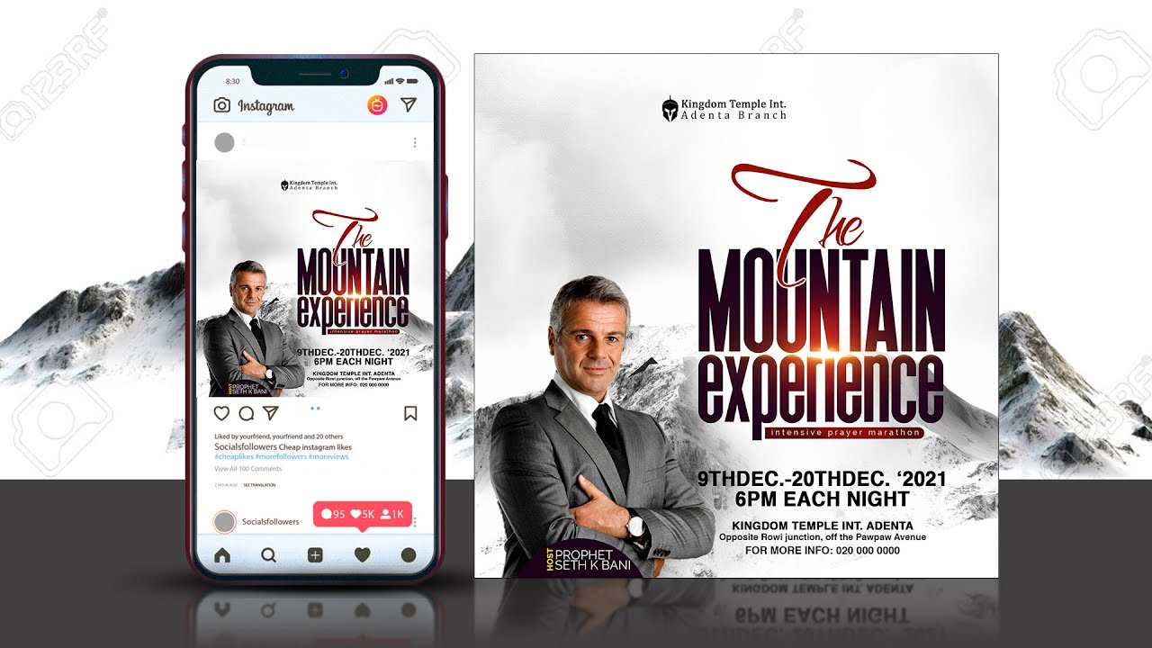 Church Flyer Design in Photoshop | Prayer Flyer