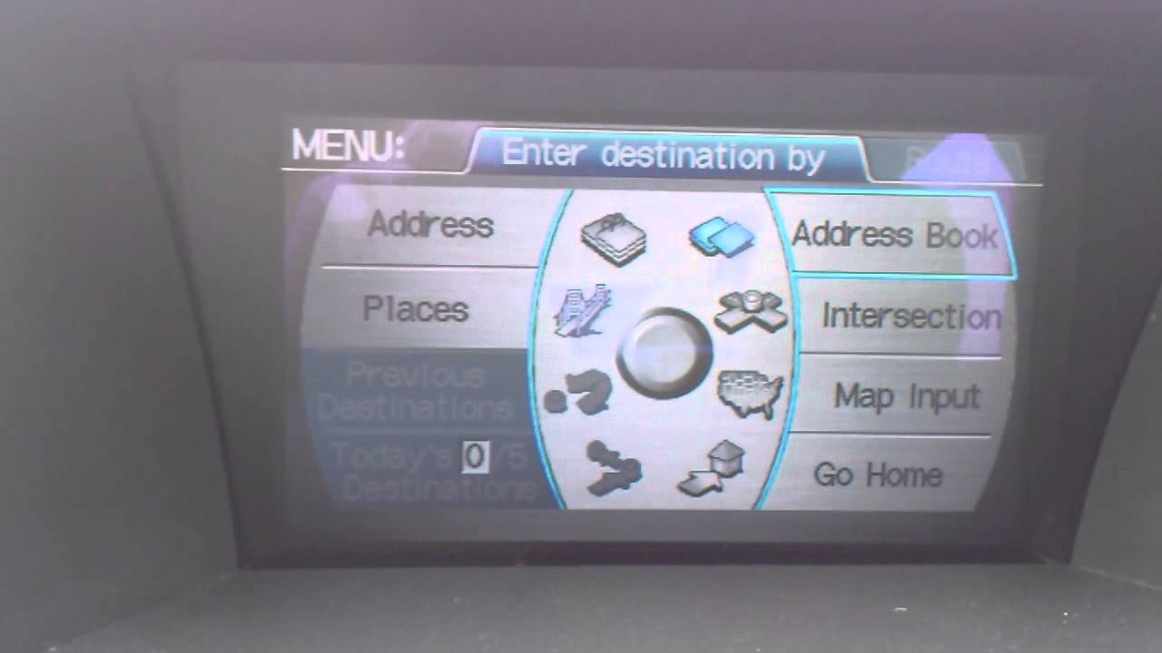 Сброс навигации, очистка навигации, удаление информации GPS для Honda Accord 09-12