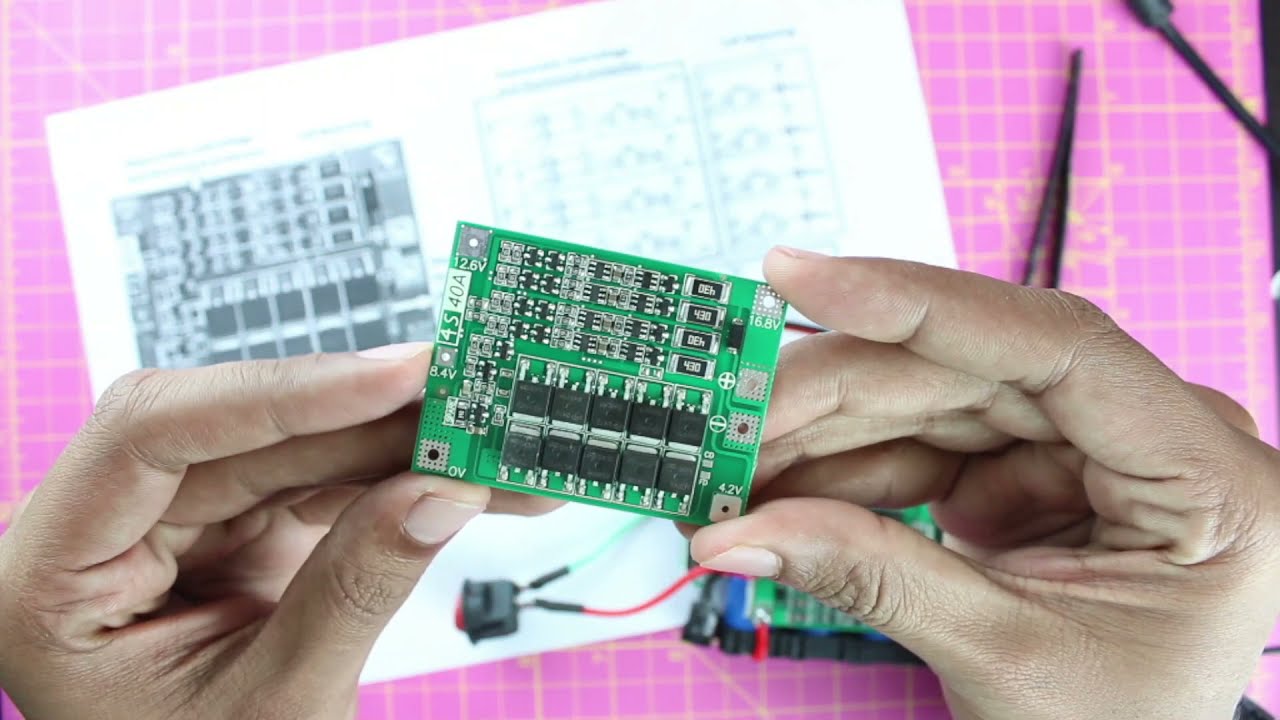 Battery Protection BMS Module (4S 40A) Teardown - Schematics, Parts List and Working