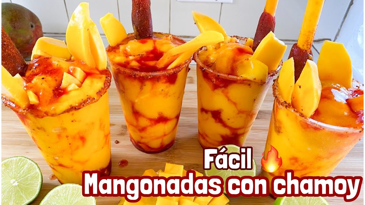 🥭COMO HACER MANGONADAS CON CHAMOY 🔥🥭🍋 las más fáciles y DELICIOSAS‼️